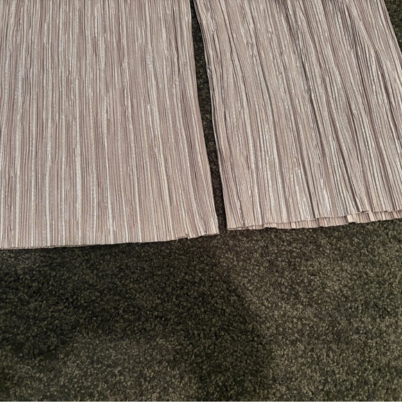 Anthropologie Porridge Metallic Pleated Jumpsuit - Picture 7 of 7